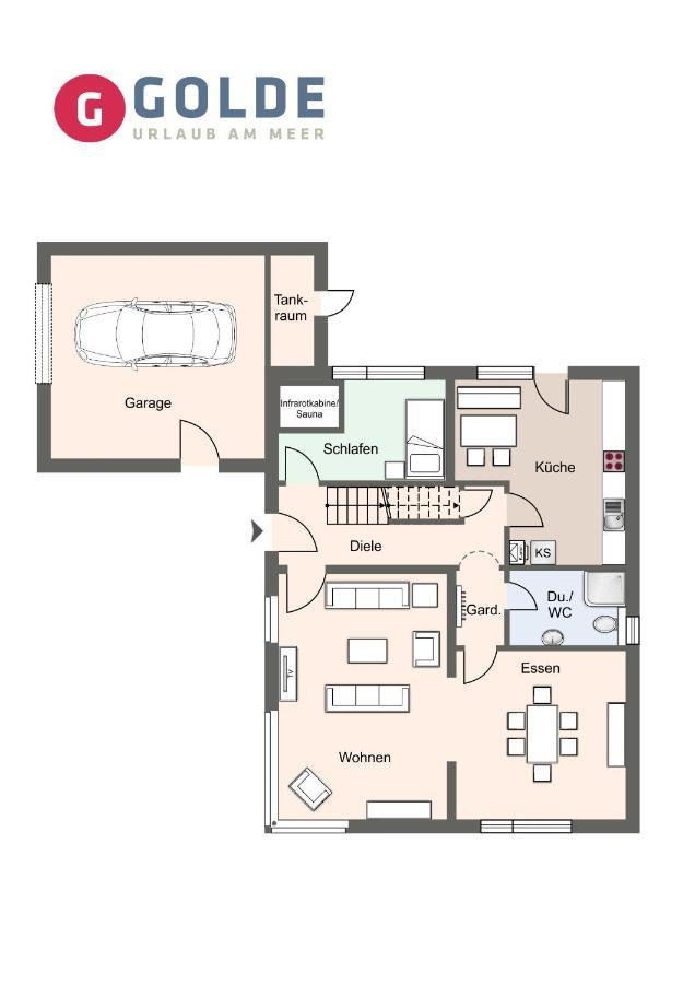Ferienhaus Das Weisse Haus Das Weisse Haus 장크트 피터 오르딩 외부 사진
